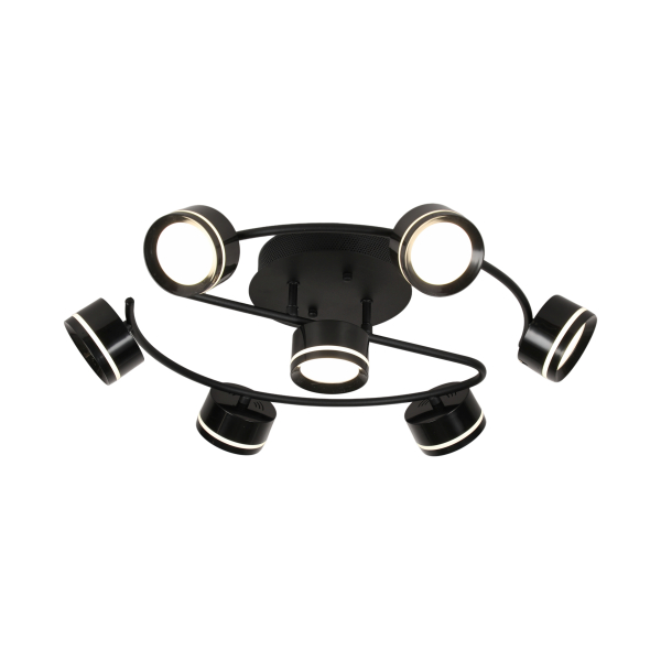 9493/6+1 BLACK (1) Люстра (RL)