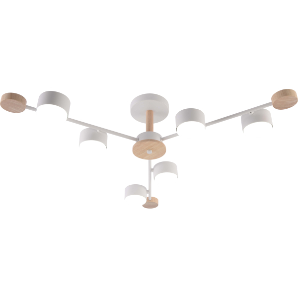 GX3751-6 WT+WOOD (1) Люстра RL