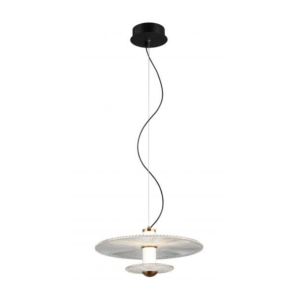 8443MDM-2M BK+GD BLACK+CLEAR (1) Люстра NW