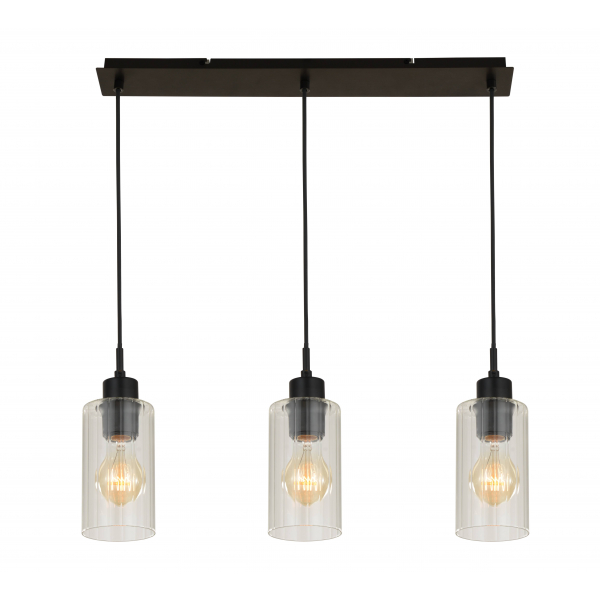7667-3P BLACK+CLEAR GLASS (1) Люстра NW 7667-3P BLACK+CLEAR GLASS (1) Люстра NW
