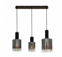 7665-3P BLACK+SMOKY GLASS (1) Люстра NW