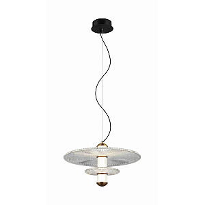 8438MDM-2M BK+GD BLACK+CLEAR (1) Люстра NW