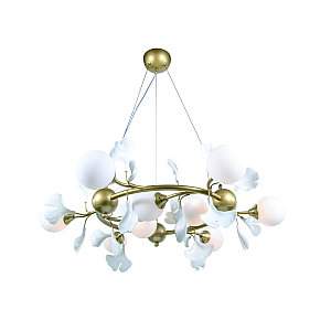 2661A/9 SPRAY PAINT BRASS+WHITE (1) Люстра NW