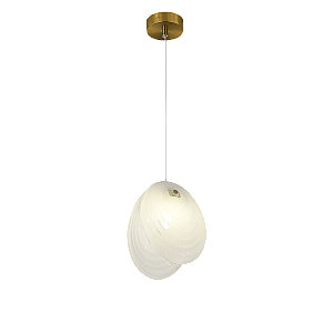 2814-DW-1 BRASS CANOPY+WHITE (1) Люстра NW