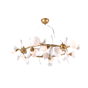 2661A/12 SPRAY PAINT BRASS+WHITE (1) Люстра NW