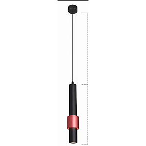 1078B+R/R BLACK+RED (1/30) Светильник