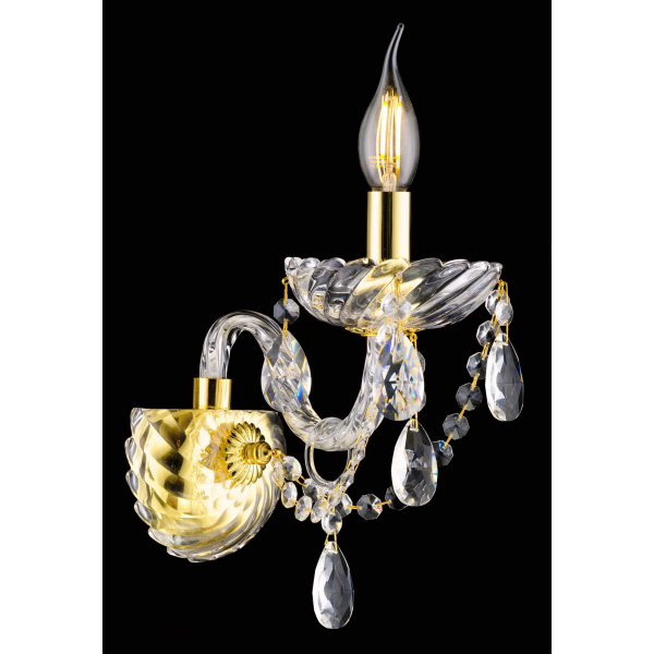 6601/1G GOLD+CLEAR (1/10) Настенный светильник NW 6601/1G GOLD+CLEAR (1/10) Настенный светильник NW