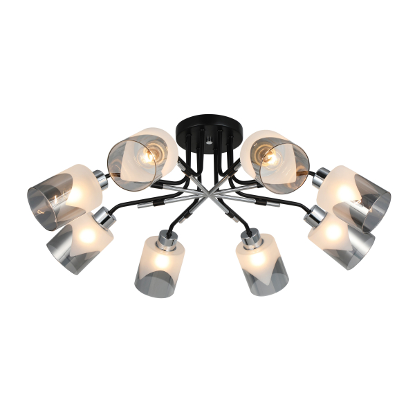 26013/8 CHROME+BLACK (1) Люстра RL