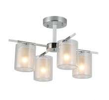 07389/4 CHROME+WHITE (2) Люстра (RL)