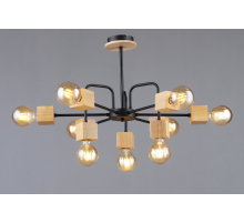 6343/9 BK+WOOD (1) Люстра (RL)