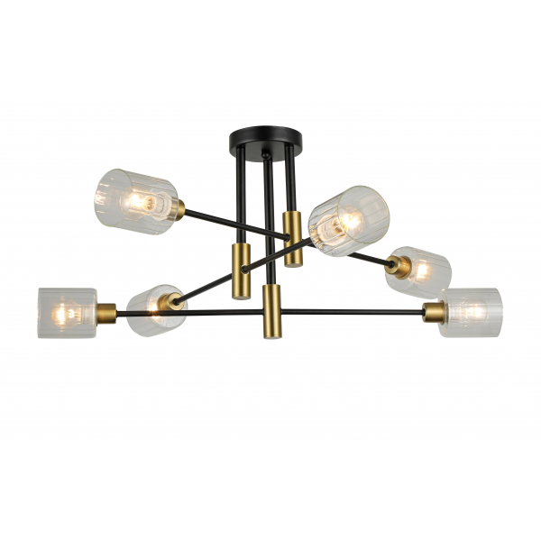 74689/6 COPPER+BLACK (1) Люстра (RL) 74689/6 COPPER+BLACK (1) Люстра (RL)