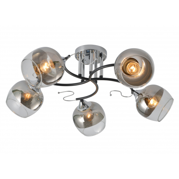 29055/5 CHROME+BLACK (1) Люстра (RL) 29055/5 CHROME+BLACK (1) Люстра (RL)