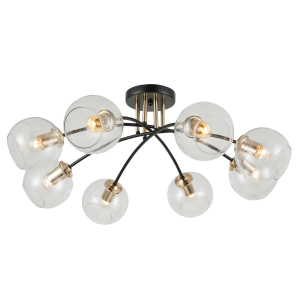 26010/8 GOLD+BLACK (1) Люстра RL