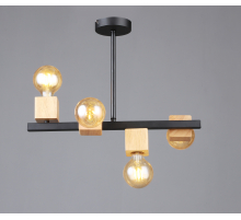 6428/4 BK+WOOD (4) Люстра (RL)