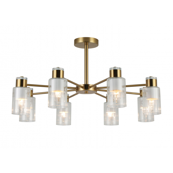 74589/8 ANTIQUE BRASS+WHITE (1) Люстра (RL)