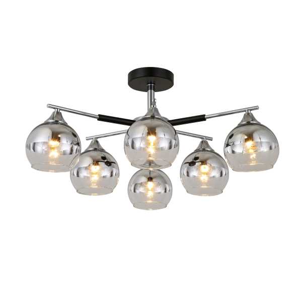 74539/6 CHROME+BLACK (1) Люстра (RL) #