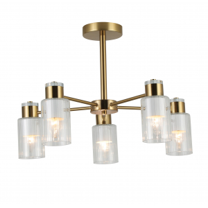 74589/5 ANTIQUE BRASS+WHITE (1) Люстра (RL)