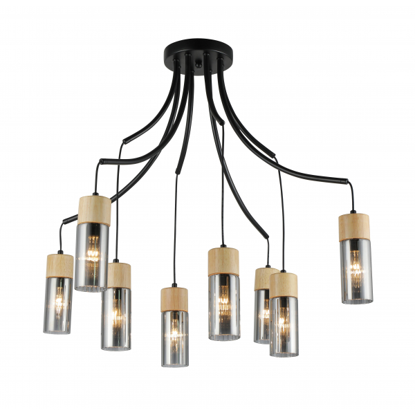 74803/8 BLACK+WOOD (1) Люстра RL 74803/8 BLACK+WOOD (1) Люстра RL