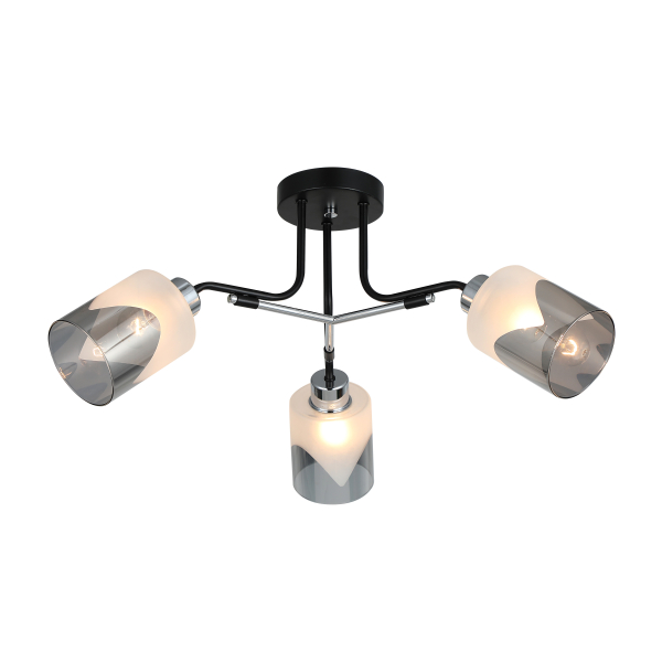26013/3 CHROME+BLACK (1) Люстра RL