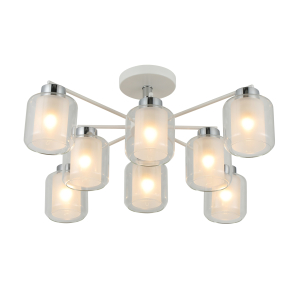07625/8 WHITE+CHROME (1) Люстра RL