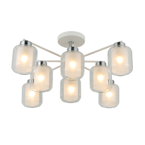 07625/8 WHITE+CHROME (1) Люстра RL