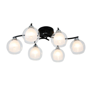 74844/6 BLACK+CHROME (1) Люстра RL