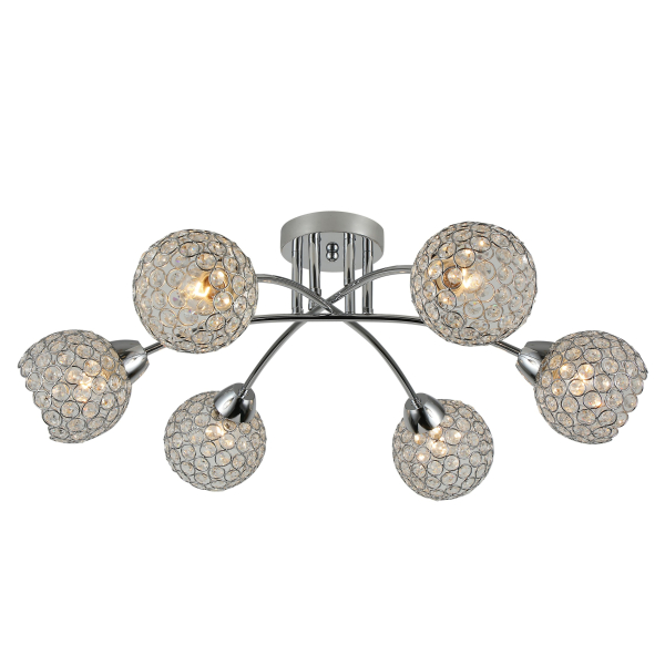 07641/6 CHROME (1) Люстра RL