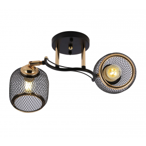 06443/2 BLACK+GOLD (4) Люстра (RL)