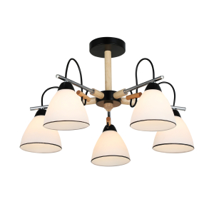 26011/5 CHROME+BLACK (1) Люстра RL