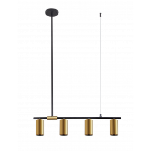9001A-DW-4 BLACK+BRASS (1) Светильник (NW)