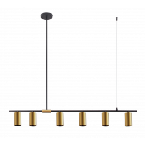 9001A-DW-6 BLACK+BRASS (1) Светильник (NW)
