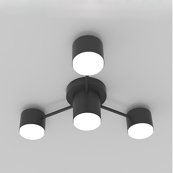 CL-BLACK DOT-R001-GX53*4 BK (1) Люстра RL