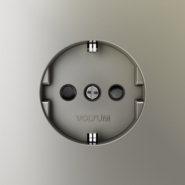 Розетка встраиваемая VOLTUM S70 с заземлением и защитными шторками, 16А, (шелк) Розетка встраиваемая VOLTUM S70 с заземлением и защитными шторками, 16А, (шелк)