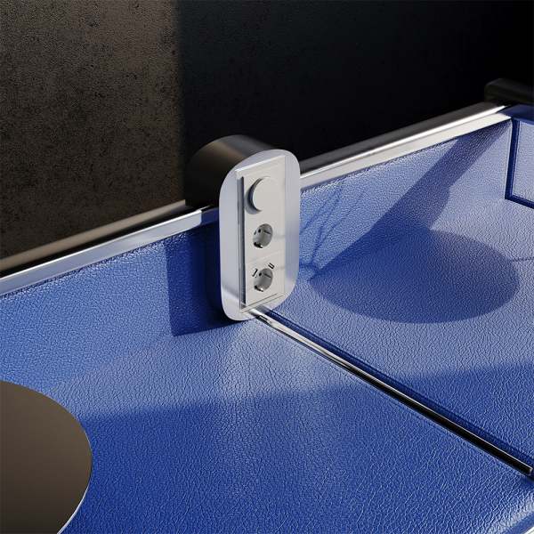 Розетка встраиваемая VOLTUM S70 с заземлением и защитными шторками, 16А, с USB, A+A, (сталь) Розетка встраиваемая VOLTUM S70 с заземлением и защитными шторками, 16А, с USB, A+A, (сталь)
