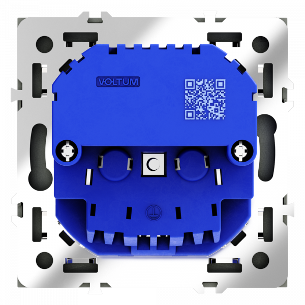 Розетка встраиваемая VOLTUM S70 с заземлением и защитными шторками, 16А, с USB, A+A, (титан) Розетка встраиваемая VOLTUM S70 с заземлением и защитными шторками, 16А, с USB, A+A, (титан)