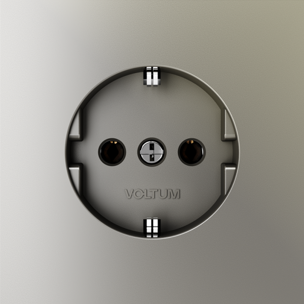 Розетка встраиваемая VOLTUM S70 с заземлением 16А, (шелк) Розетка встраиваемая VOLTUM S70 с заземлением 16А, (шелк)