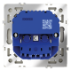Розетка встраиваемая VOLTUM S70 с заземлением и защитными шторками, 16А, с USB, A+С, (сталь)