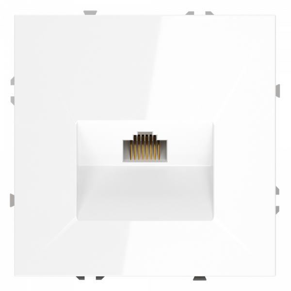 Розетка компьютерная встраиваемая VOLTUM S70 RJ45 кат.6, (белый глянцевый) Розетка компьютерная встраиваемая VOLTUM S70 RJ45 кат.6, (белый глянцевый)