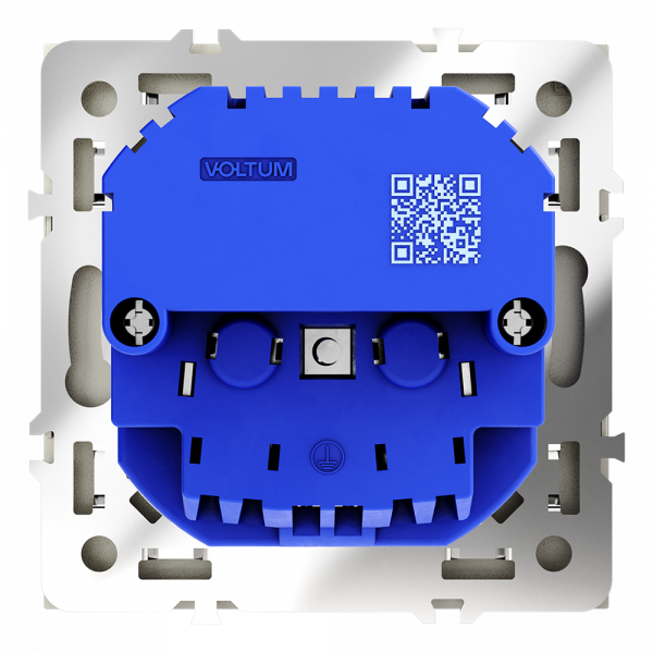 Розетка встраиваемая VOLTUM S70 с заземлением и защитными шторками, 16А, с USB, A+A, (шелк) Розетка встраиваемая VOLTUM S70 с заземлением и защитными шторками, 16А, с USB, A+A, (шелк)