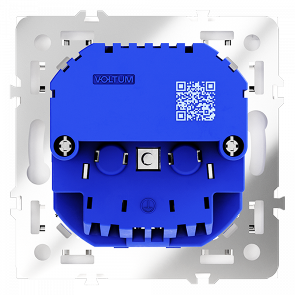 Розетка встраиваемая VOLTUM S70 с заземлением и защитными шторками, 16А, с USB, A+С, (белый матовый) Розетка встраиваемая VOLTUM S70 с заземлением и защитными шторками, 16А, с USB, A+С, (белый матовый)