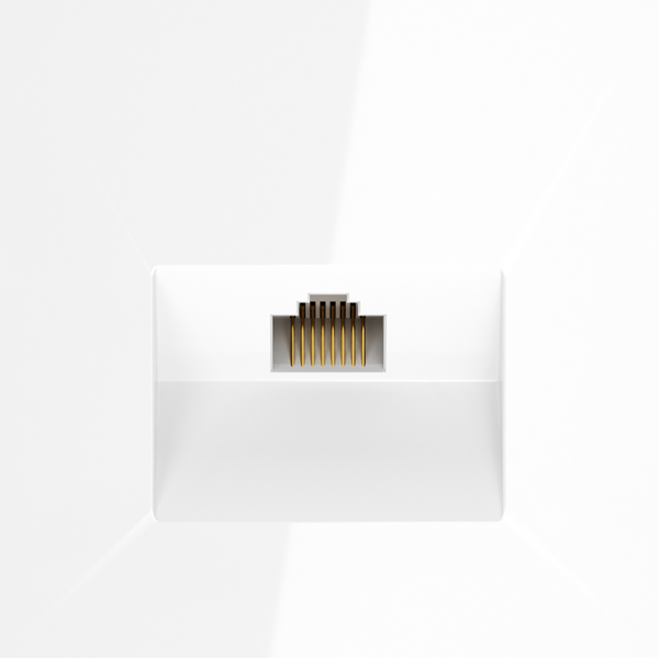 Розетка компьютерная встраиваемая VOLTUM S70 RJ45 кат.6, (белый глянцевый) Розетка компьютерная встраиваемая VOLTUM S70 RJ45 кат.6, (белый глянцевый)